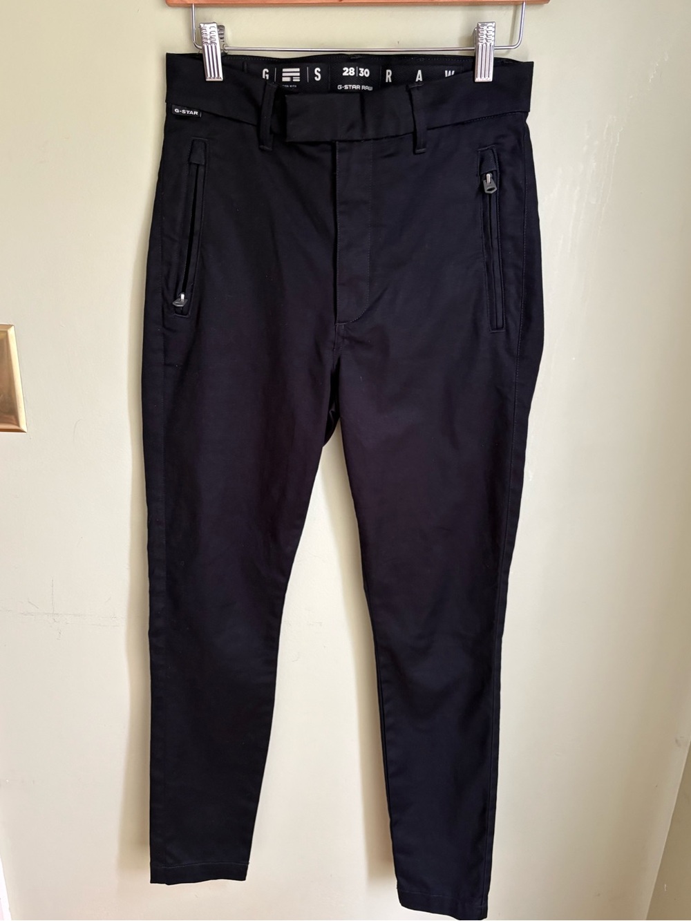 G-Star Raw Weld High Skinny Chino. Black Size 28 by 30. Great shape!